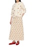 Figure View - Click To Enlarge - INTO THE EAST - Hibiscus Vine Print Long Skirt