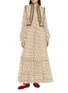 Figure View - Click To Enlarge - INTO THE EAST - Hibiscus Vine Print Lace Up Long Dress