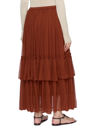 Back View - Click To Enlarge - INTO THE EAST - Tiered Ruffle Long Skirt