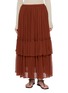 Main View - Click To Enlarge - INTO THE EAST - Tiered Ruffle Long Skirt