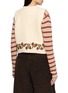 Back View - Click To Enlarge - INTO THE EAST - Hibiscus Vine Hand Embroidered Knit Vest