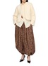 Figure View - Click To Enlarge - INTO THE EAST - Hibiscus Vine Hand Embroidered Knit Jacket