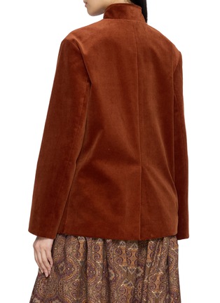 Back View - Click To Enlarge - INTO THE EAST - Stand Collar Corduroy Jacket