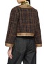 Back View - Click To Enlarge - INTO THE EAST - Square Neck Frog Fastening Tweed Jacket