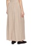 Back View - Click To Enlarge - INTO THE EAST - Gathered Raw Hem Midi Skirt