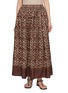 Main View - Click To Enlarge - INTO THE EAST - Diamond Floral Print Long Skirt