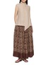 Figure View - Click To Enlarge - INTO THE EAST - Diamond Floral Print Long Skirt