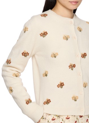  - INTO THE EAST - Seaweed Embroidered Knit Cardigan