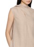  - INTO THE EAST - Sleeveless Draped Ribbon Top