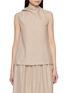 Main View - Click To Enlarge - INTO THE EAST - Sleeveless Draped Ribbon Top
