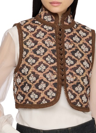  - INTO THE EAST - Embroidered Stand Collar Vest