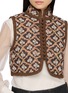  - INTO THE EAST - Embroidered Stand Collar Vest