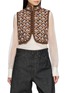 INTO THE EAST Embroidered Stand Collar Vest