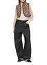 Figure View - Click To Enlarge - INTO THE EAST - Embroidered Stand Collar Vest