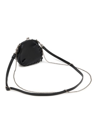 Detail View - Click To Enlarge - Y'S - Mini Metal Clasp Leather Shoulder Bag
