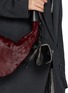 Front View - Click To Enlarge - Y'S - Metal Clasp Leather Key Charm