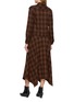 Back View - Click To Enlarge - TONYWACK - Checked Utility Shirt Dress