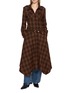 Figure View - Click To Enlarge - TONYWACK - Checked Utility Shirt Dress