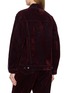 Back View - Click To Enlarge - TONYWACK - Oversized Flock Denim Trucker Jacket
