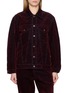 TONYWACK Oversized Flock Denim Trucker Jacket