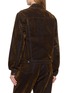 Back View - Click To Enlarge - TONYWACK - Oversized Flock Denim Trucker Jacket