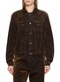 TONYWACK Oversized Flock Denim Trucker Jacket