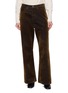 TONYWACK Flocked Dark Wash Denim Flared Pants