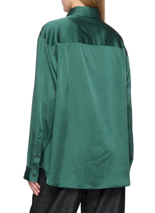 Back View - Click To Enlarge - TONYWACK - Double Pocket Satin Shirt