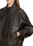  - TONYWACK - Grained Leather Bomber Jacket