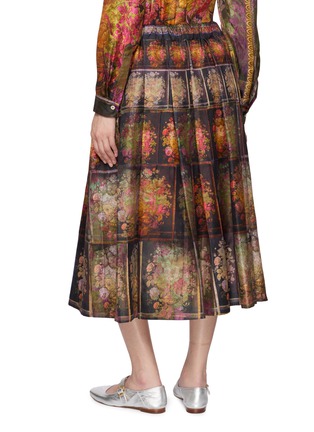Back View - Click To Enlarge - BOKJA - Elasticated Pleated Midi Skirt