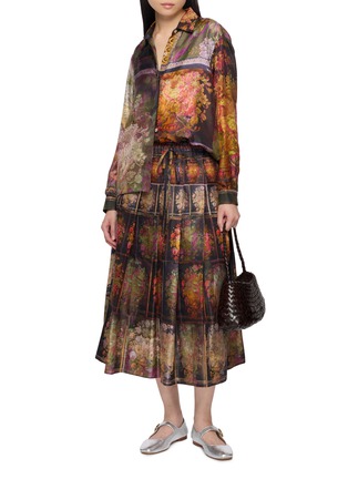 BOKJA | Elasticated Pleated Midi Skirt