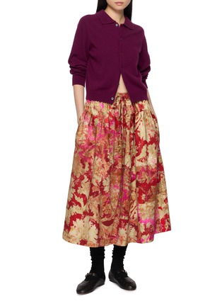 Figure View - Click To Enlarge - BOKJA - Elasticated Flared Midi Skirt