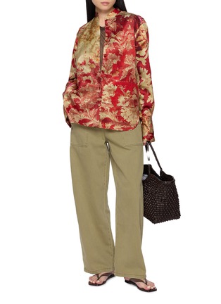 Figure View - Click To Enlarge - BOKJA - Stand Collar Tuxedo Shirt