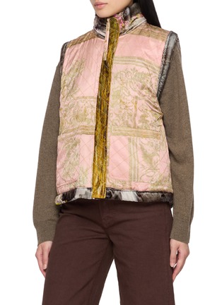 Detail View - Click To Enlarge - BOKJA - Reversible Velvet Puffer Gilet