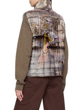 Back View - Click To Enlarge - BOKJA - Reversible Velvet Puffer Gilet