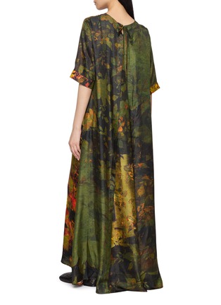 Back View - Click To Enlarge - BOKJA - Printed A-Line Maxi Dress