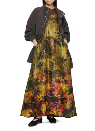 Figure View - Click To Enlarge - BOKJA - Printed A-Line Maxi Dress