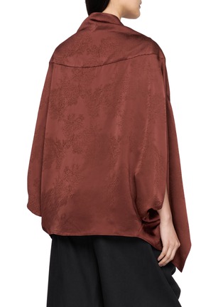 Back View - Click To Enlarge - RUOHAN - Fawna Draped Cape