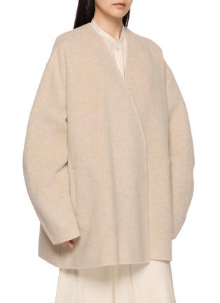 Detail View - Click To Enlarge - RUOHAN - Maui Scarf Cocoon Jacket