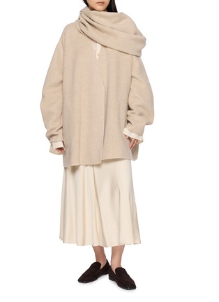 Figure View - Click To Enlarge - RUOHAN - Maui Scarf Cocoon Jacket