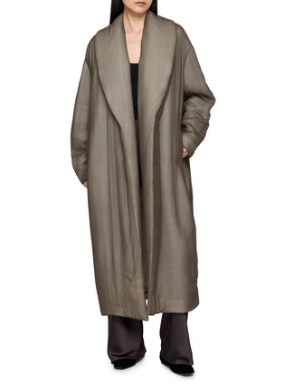 Figure View - Click To Enlarge - RUOHAN - Mergui Shawl Collar Long Puffer Coat