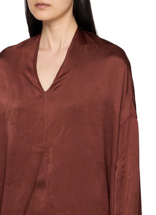 - RUOHAN - Bonaire Long Sleeve V-Neck Maxi Dress