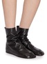Figure View - Click To Enlarge - LEMAIRE - Glove Flat Shiny Leather Ankle Boots