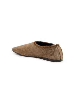  - LEMAIRE - Glove Pony Hair Leather Flats