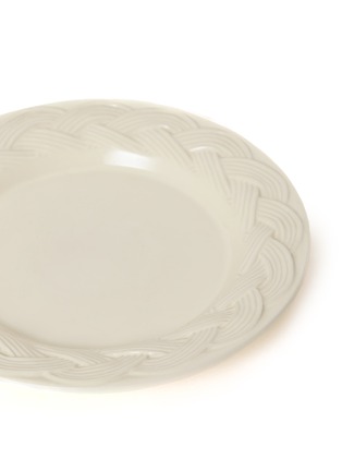 Detail View - Click To Enlarge - HOUSE OF CAPRICORN - Vime Ceramic Dessert Plate — White