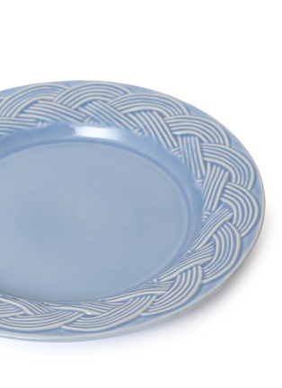 Detail View - Click To Enlarge - HOUSE OF CAPRICORN - Vime Ceramic Dessert Plate — Blue