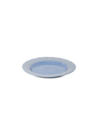 Detail View - Click To Enlarge - HOUSE OF CAPRICORN - Vime Ceramic Dinner Plate — Blue