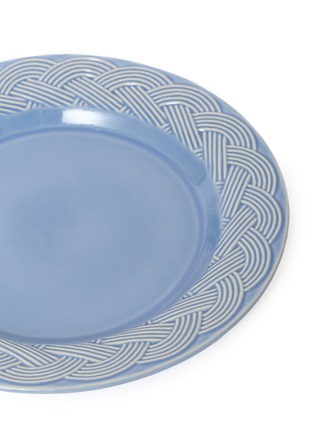 Detail View - Click To Enlarge - HOUSE OF CAPRICORN - Vime Ceramic Dinner Plate — Blue