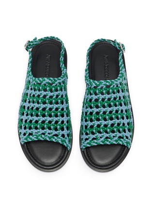 Detail View - Click To Enlarge - JW ANDERSON - Woven Leather Sandals