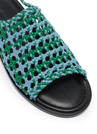Detail View - Click To Enlarge - JW ANDERSON - Woven Leather Sandals